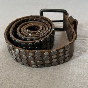 Diesel studded leather belt